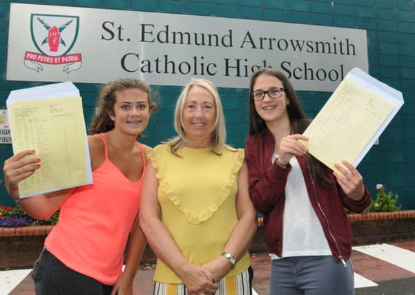 GCSE results celebrations at St Edmund Arrowsmith
