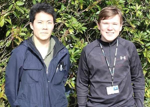 Japanese student, Kohei Konishi and Josh Killilea
