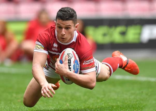 Wigan Warriors' Morgan EscMorgan Escare scored his first try for the club at the weekend