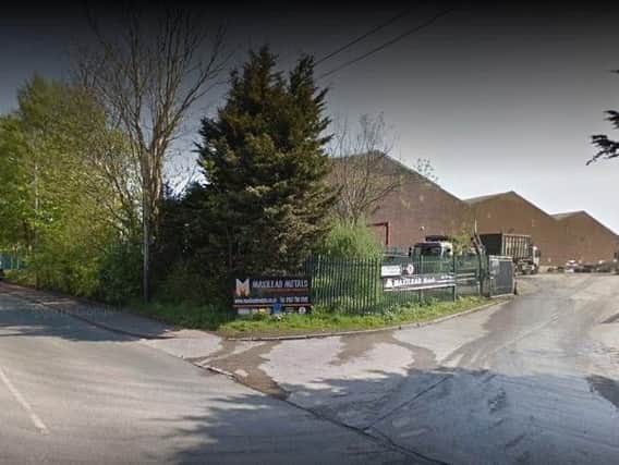 The entrance to the recycling site, image courtesy of Google Maps