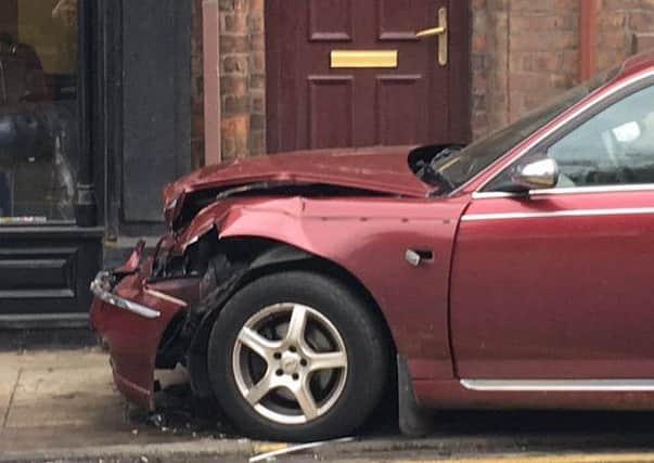 The car after the Orrell Road crash. Picture by Fiona Pendlebury