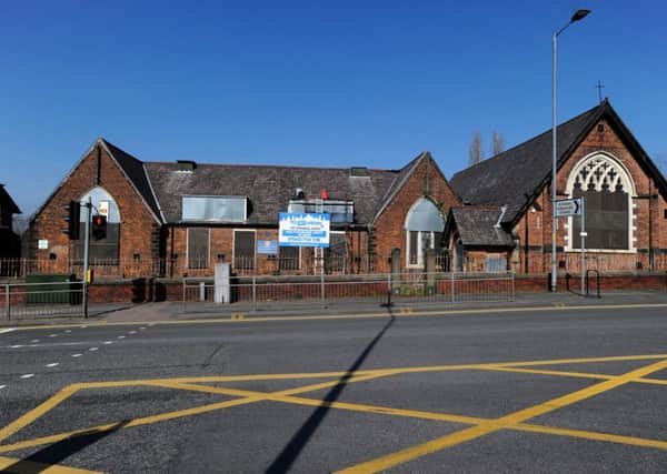 The derelict former St John The Baptist Junior and Infant School, Wigan Road, New Springs
