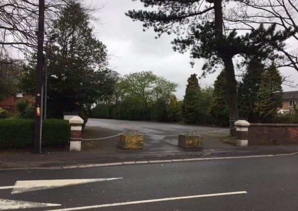 The Beeches car park closed off