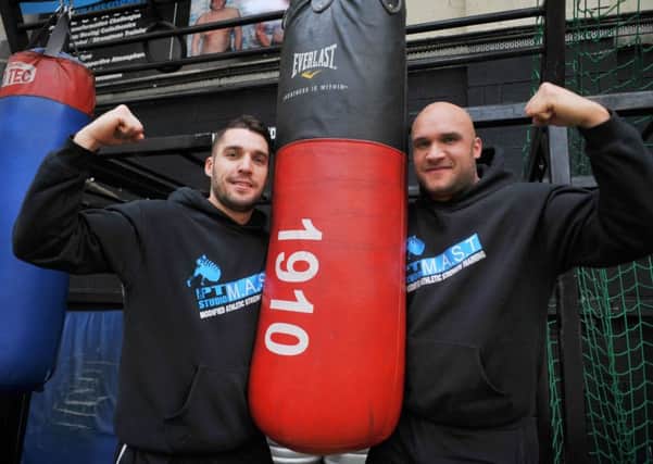 Winners for the third time of Wigan Post Gym of the Year,
from left, Tom Barlow and brother Steven Barlow, at The PT Studio, Leeds Street, Wigan