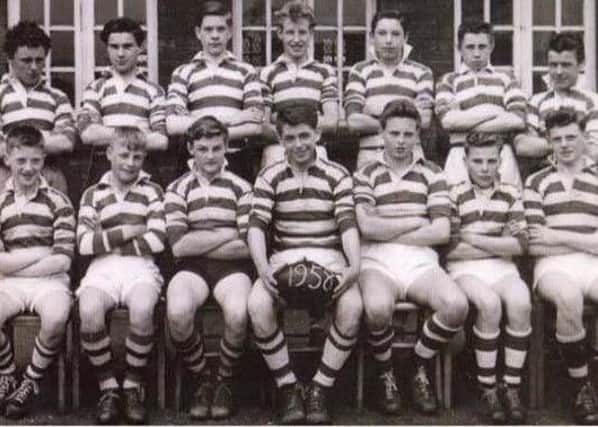 The rugby league team from Windermere Road Secondary Modern School, Leigh, in 1958