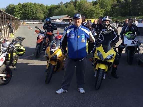 Coun Bob Brierley at the charity ride-out event