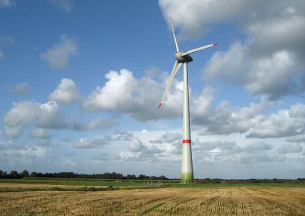 A giant wind turbine