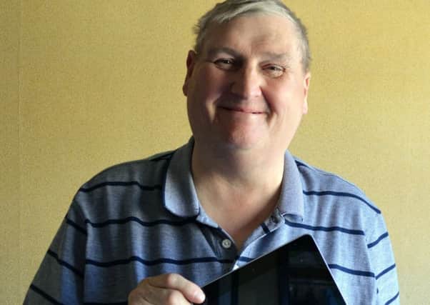 Coun Bob Brierley with his iPad