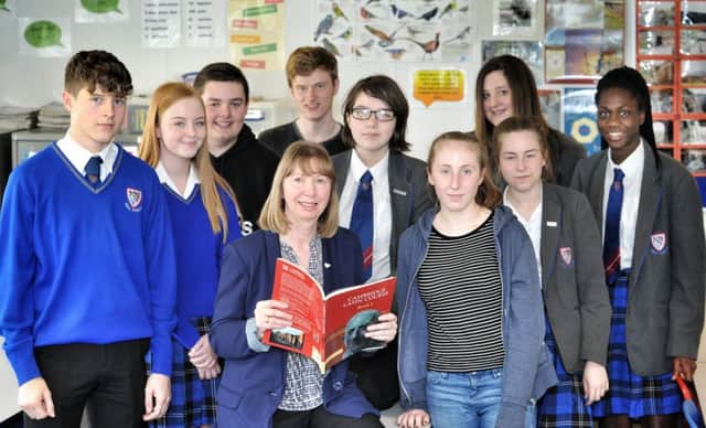 Picture by Julian Brown 22/05/17

Teacher Pauline Hilton pictured with Latin students

The Deanery High School, Wigan, is removing Latin from its curriculum.