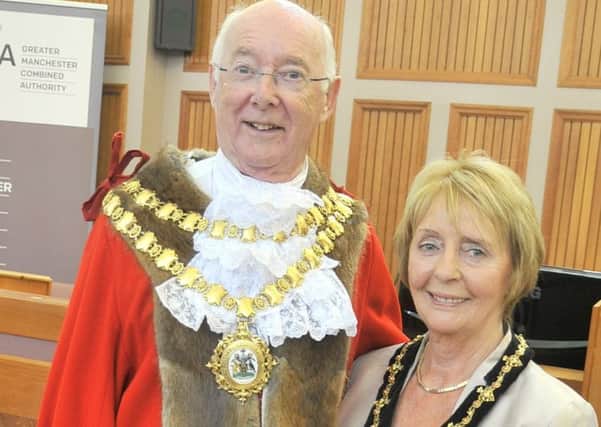 The new Mayor of Wigan Borough, Councillor Bill Clarke with Mayoress Joan Clarke