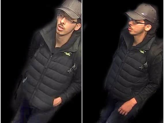 Salman Abedi captured on CCTV footage on the night of the attack
