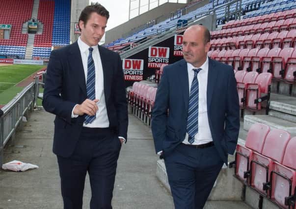 David Sharpe with new manager Paul Cook