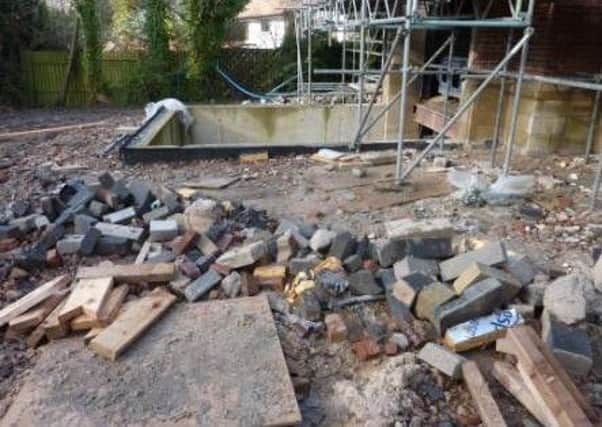The dangerous Skyline building site in Wilmslow