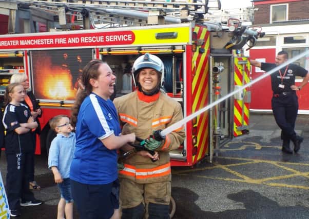 Our Deal with Young People takes to Hindley Fire Station