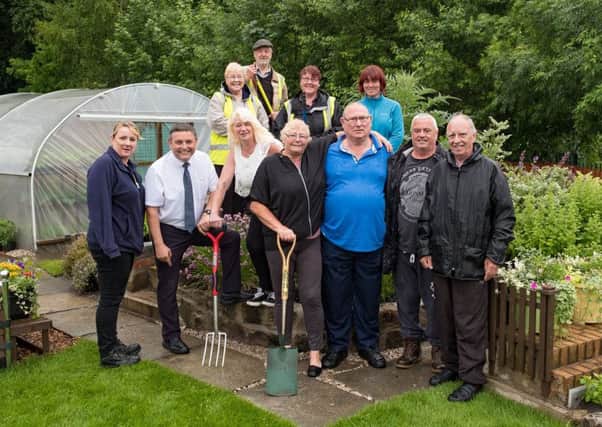 Members of Mesnes Park community allotments, who will be entering the competition