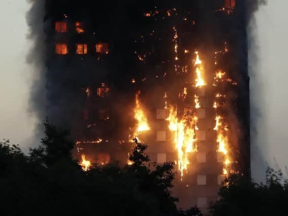 People are feared trapped in the blaze
