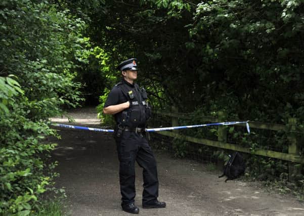 Scene at Orrell Water Park where the body was found