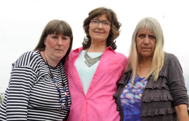 WIGAN  01-08-16
from left, Julie Hurst, Margaret Whalley and Helen Prescott, have formed a group to find answer to why their late relatives were put onto end-of-life care pathway.