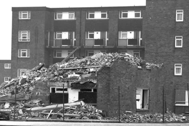 Demolition work during the last overhaul in 1983