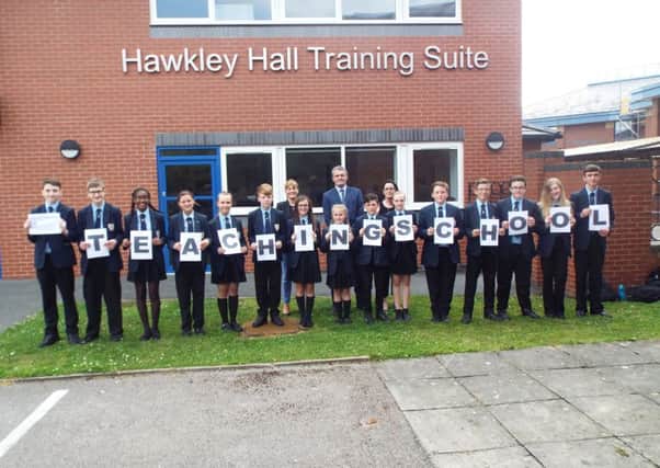 Hawkley Hall high pupils celebrate becoming a teaching school