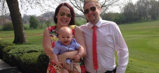 Louise Sedgwick, Dave Hughes (who needs a heart transplant) and their baby son George