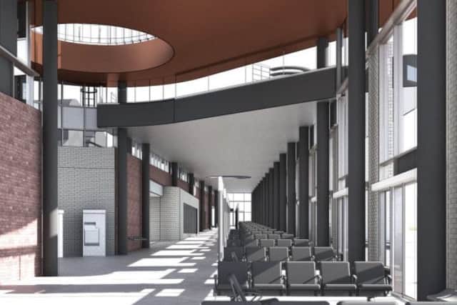 An artist's impression of how the new bus station will look