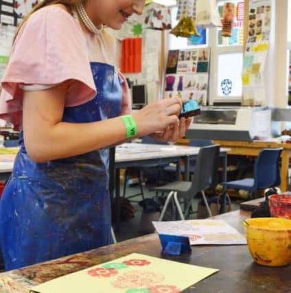 A Rose Bridge pupil at a sampling day