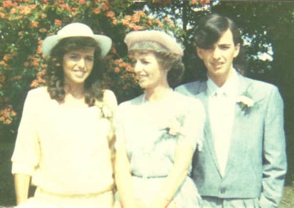 Helen, Marie and Michael McCourt at a family wedding