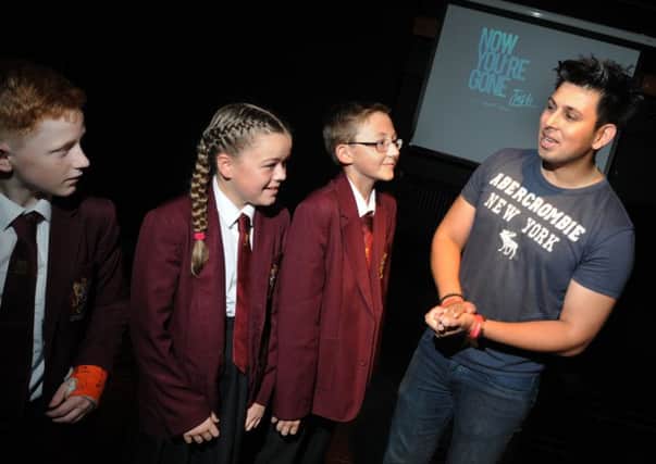 Singer-songwriter Jash meets pupils at Shevington High School