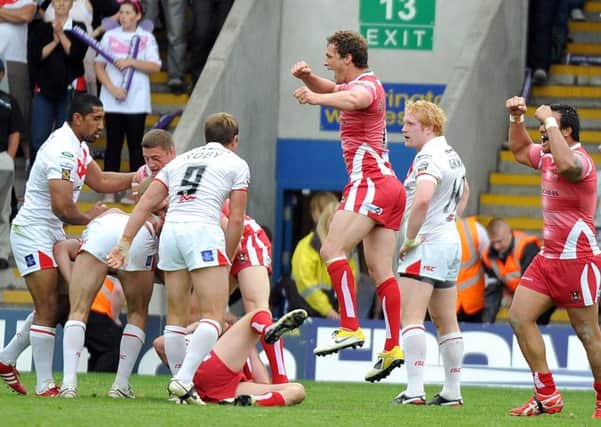 Wigan reached Wembley by beating St Helens in 2011
