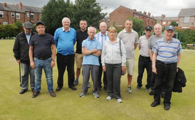 WIGAN  31-07-17
Members of Pagefield Bowling Club are angry and upset they are losing their bowling green as The Famous Pagefield former pub building and surrounding area will be developed into flats.