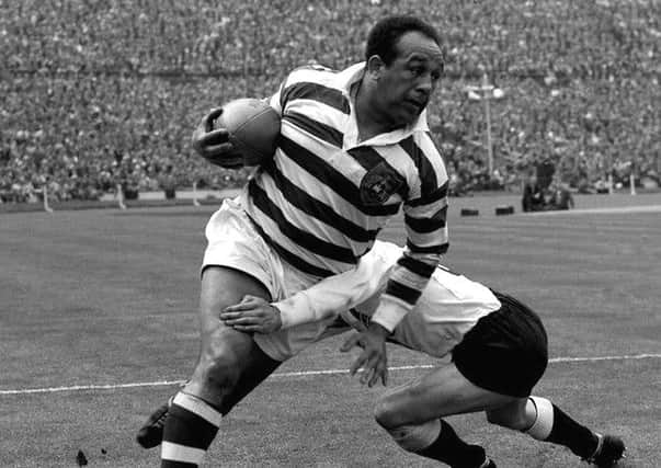 Billy Boston in action during his Wigan playing days