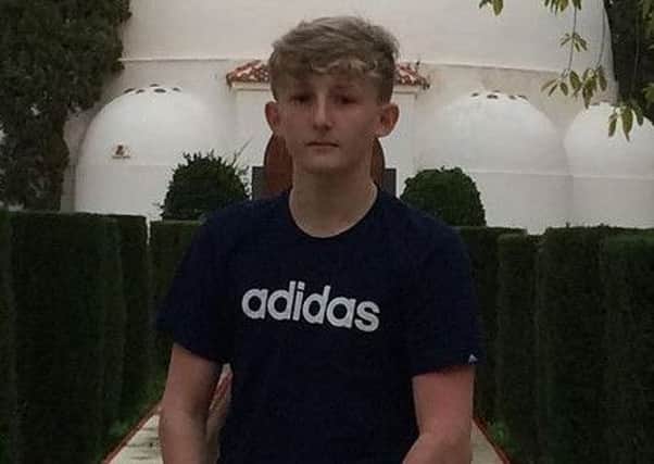 Cameron Chadwick, 15, who died after a motorbike accident
