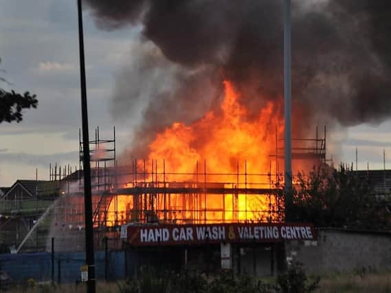 Pictures of the blaze captured by David Bretherton