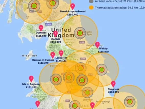 The eMoov nuke map