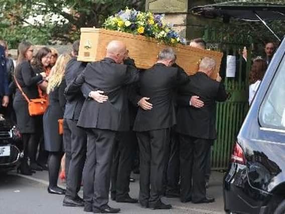The funeral of Jamie Hodson