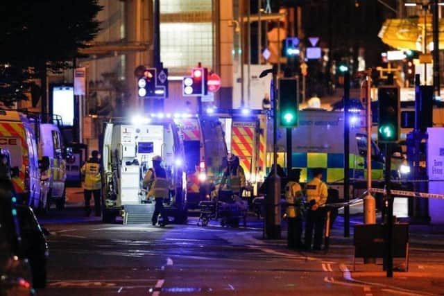 Emergency race to the scene minutes after the horrific Manchester bomb attack