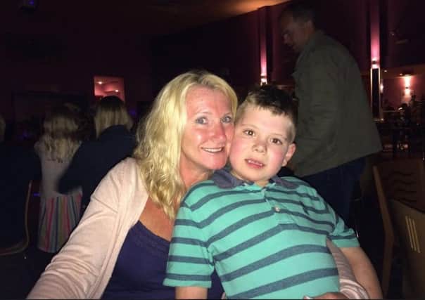 Joanne Martland with her son Louie