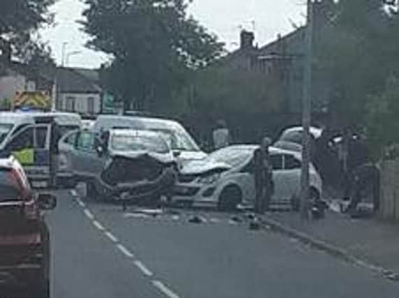 The crash scene