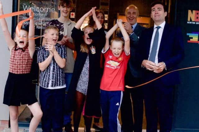 Andy Burnham at the opening of the club