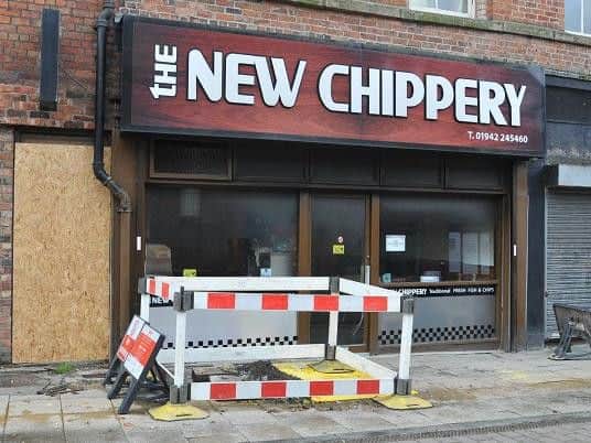 The New Chippery was badly damaged by the fire