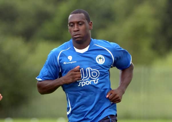 Emile Heskey in training during his time at Latics