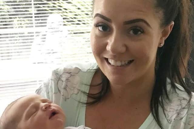 Baby Jude with mum Kristie