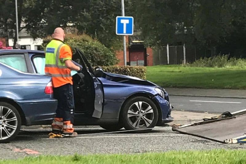 Ax Man Crash Witnesses of car crash report seeing axe-man at scene