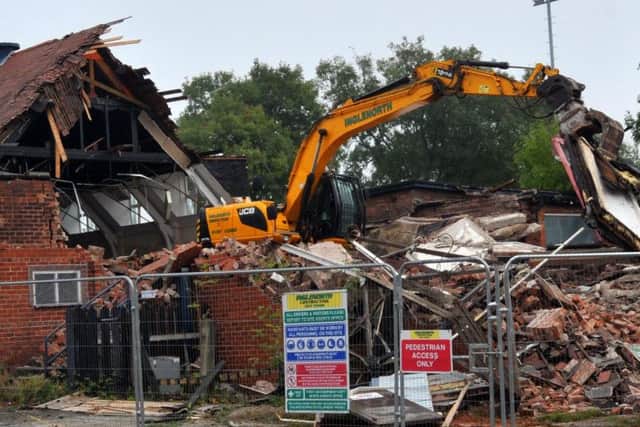 Demolition works at Formby Hall