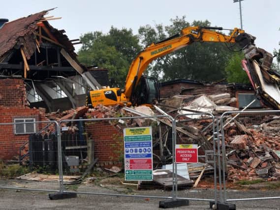 Demolition works at Formby Hall