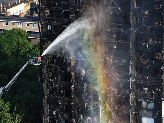 The aftermath of the Grenfell Tower fire