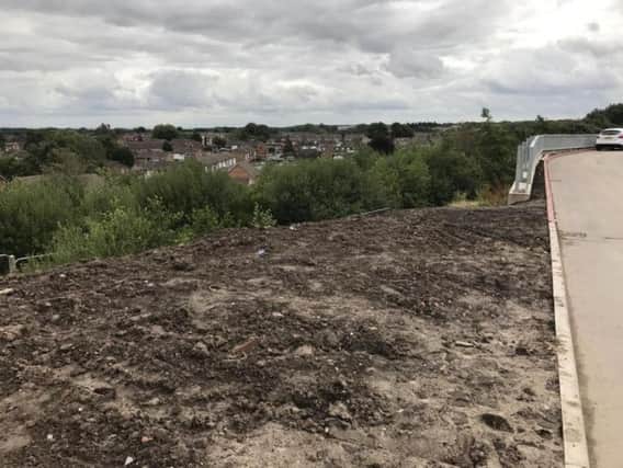 A sheer drop over the hillside is just one of many safety concerns raised by Blundells Wood residents