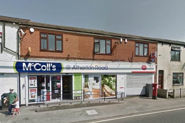 Staff at McColls in Atherton Road were also threatened by robbers