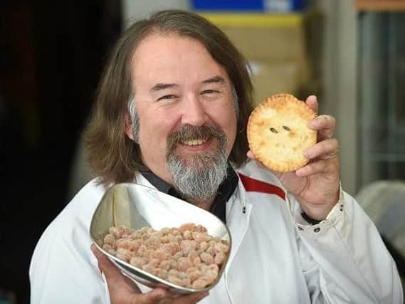 Andy Baxendale with his pie-flavoured sweets